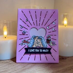 Pink Hedgehog Greeting Card
